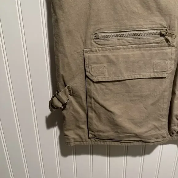 Vintage LL Bean Plaid Lined Utility Vest Fishing Hunting Mens Large Tall - Picture 2 of 8